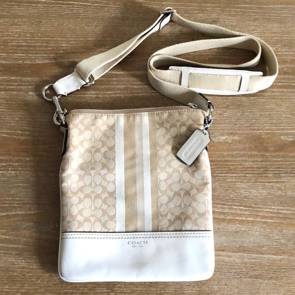 Coach Handbags - Coach Legacy Signature Stripe Swingpack Bag
